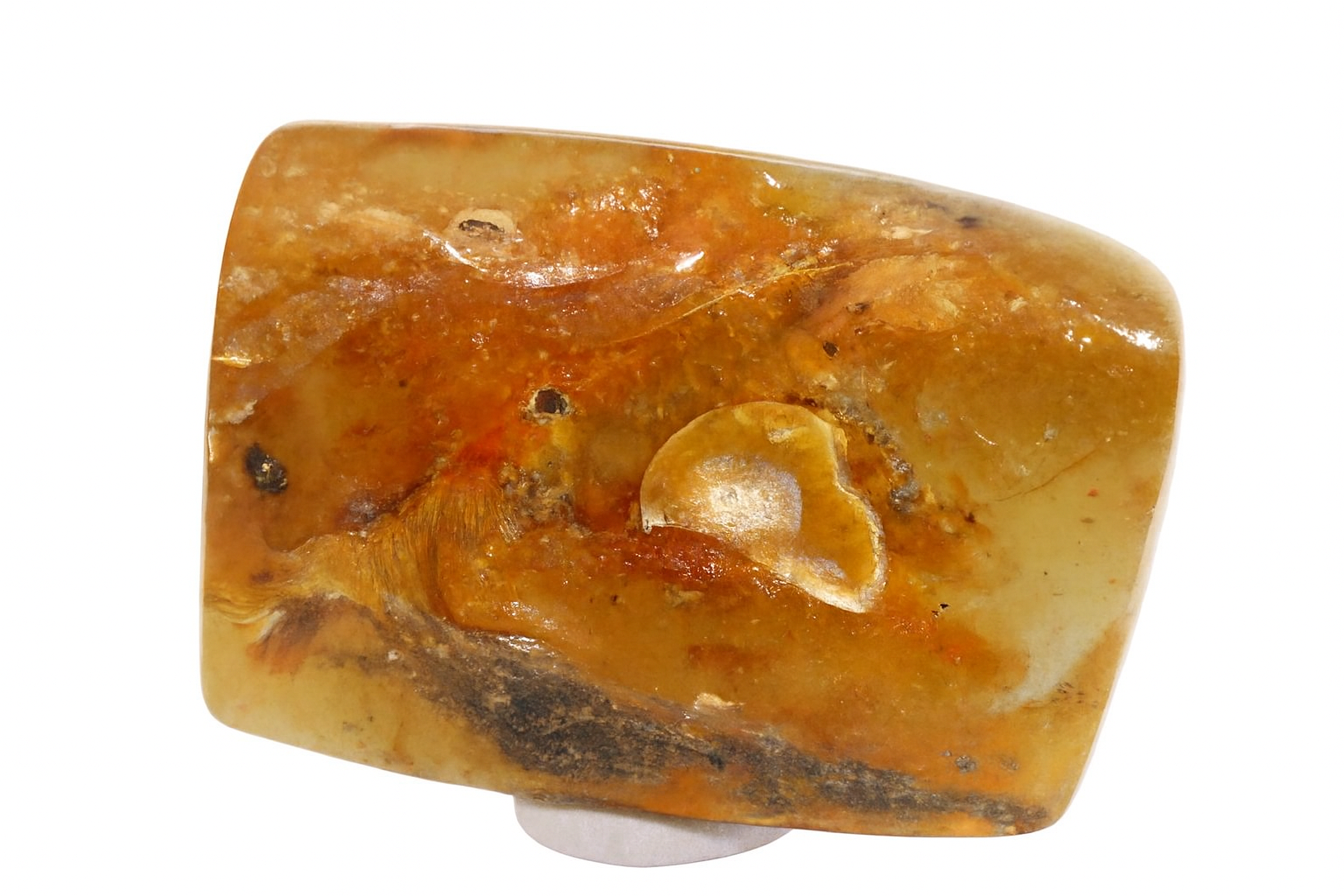 Amber with feather Inclusion.